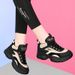 2025 New Thick-Soled Trendy Non-Slip Dad For Women Spring And Autumn Panda Shoes Black Sneakers That Make Feet Look_vogvips.com