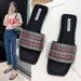 Korean-Style Rhinestone Flat 2025 Spring New Fairy-Style Open-Toed Beach Sandals For Women_vogvips.com