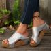 European And American Cross-border Foreign Trade Large-size Wedge Sandals, New Fish-mouth Thick-soled Fashion Studded_vogvips.com