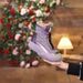 Snow 2024 New Cotton Winter Fleece Lined Thickened Women's Shoes Thick Sole Northeast Warm Short Boots Trendy_vogvips.com