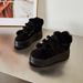 Women's Shoes New Style Genuine Leather And Rabbit Fur Slip On Mary Jane Furry Shoes With Increased Height And Thick Soles_vogvips.com