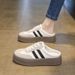 Half Slippers For Women For Outdoor Wear New Style Super Hot Thick Soled Closed Toe Slippers Lazy One Step Shoes Half Slip Women's Shoes_vogvips.com