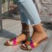 2026 New Large Size Slippers Women's Flat Sandals Fashion Trend One-character Colored Slippers_vogvips.com