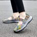 Summer Explosion Lightweight Breathable Mother Shoes Lazy One Pedal Cross-border Large Size Handwoven Shoes Women_vogvips.com