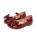 Girls' Red Leather Spring And Autumn New Bow Princess Performance Children's Single Soft Sole Baby Shoes_vogvips.com
