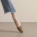 Pointed Single Shoes Women's Thick Heel Autumn Versatile Soft Sole Doudou Shoes Large Size Ladyshoes_vogvips.com
