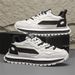 2026 Fashion Sneakers Skateboarding Shoes Jogging Shoes Youth Men Artificial PU Low Top Lace-Up Thick Sole Wear-Resistant Running Shoes_vogvips.com
