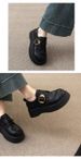 Small Leather Short Boots Platform Single Shoes Inner Heightening Loafers Thick Heels Women S_vogvips.com