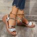 2025 Summer New Large Fish Mouth Shoes Slope Heel Women's Sandals_vogvips.com