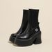 Over-the-Knee Women, Stretch Slim Boots, 2025 Autumn New Style, Height-Increasing Thick-Soled Heel High Tube Boots For_vogvips.com
