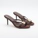 Women's Shoes Versatile Spring New Arrival Women's Shoes Black Metallic Details Round Toe Stiletto Sandals Elegant Slippers_vogvips.com