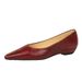 3683-20 Wedge Single For Women Pointed Toe Shallow Mouth Granny Versatile Hepburn Low Heel Commuting Professional Work_vogvips.com