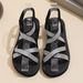 Cross-border Foreign Trade Women's Non-slip Wear-resistant Comfortable Soft Sole Mid-heel Sandals_vogvips.com