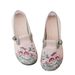 Women's Summer Slip-On Shoes Soft Sole Comfortable Breathable Embroidered Ethnic Style Old Beijing Cloth Mother's Footwear_vogvips.com