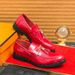 2025 British Casual Pointed Toe Trendy Hairstylist Korean Style Men's Patent Tassel Versatile Low-top Leather Shoes_vogvips.com
