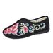 Two Flat Injection Molded Soft Soles, Winter Cotton And Velvet Embroidered Cloth Pregnant Shoes, Women's Shoes_vogvips.com