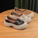 2025 Summer Autumn New Fashionable Height Increasing Round Head Shallow Mouth Breathable Versatile Single Shoe, One Step_vogvips.com