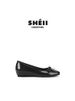 Small Size 313233 New Style Hidden Heel Super Soft Square Toe Bow Commuter Ballet Shoes Flats Women's High Heels_vogvips.com