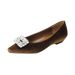 Coarse-heeled Single Shoes, Female Pointed Head, Shallow Mouth, One Foot, Rhinestone Temperament, Fairy, Wind Doudou Shoes, Female_vogvips.com