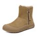 Soft Soled Thick Soled Snow Boots With Soft Leather, Women's New Fur Integrated Winter Boots, Warm Cotton Shoes_vogvips.com