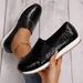 Trend Designer Fashion For Women New Gold Silver Sequins Casual Sneakers Ladies Walking Platform Shoes_vogvips.com