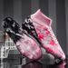 Men's High-Top Soccer Cleats AG/TF/FG For Youth And Kids - Lightweight Synthetic Leather Upper With Rubber Outsole For Indoor/Outdoor Training_vogvips.com