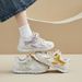 Daddy Shoes Female Student Sports Running Casual Mesh Breathable_vogvips.com