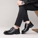 Autum High-Ed Top Layer Cowhide Busiess Me's Commutig Geuie Leather Thick Sole Casual Lace-Up Sigle Shoes For_vogvips.com