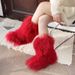Premium Genuine Mongolian Fur Winter Boots - High-Quality Shearling Lined Snow Boots For Women & Men, Warm & Comfortable, Fashionable & Durable_vogvips.com