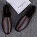 Breathable Slip on Boat Summer Mens Loafers Genuine Leather Moccasins Comfy Casual Handmade Driving Shoes Soft Flats_vogvips.com
