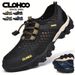 CLOHOO Mesh Thick Rubber Sole Handmade Cold Glue Casual Outdoor Sports Men's Shoes Breathable Comfortable Summer Sandals_vogvips.com