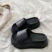 Women's Thick-soled Slippers With A Stepping-on-feces Feeling 5cm New Summer Outdoor EVA Soft-soled Height-increasing_vogvips.com