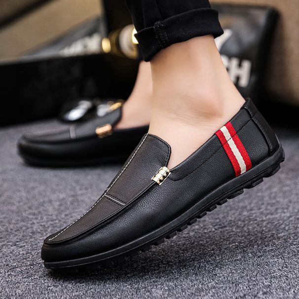 Men’s Shoes Men's New Style Toe Shoes Lightweight Breathable Men's Casual All Match Small Leather Shoes Driving Slip On Lazy Shoes Men_vogvips.com