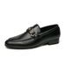 New Low-Top British Casual Leather Cross-Border Large Size 48 European And American Metal Buckle Slip-On Men's Shoes_vogvips.com