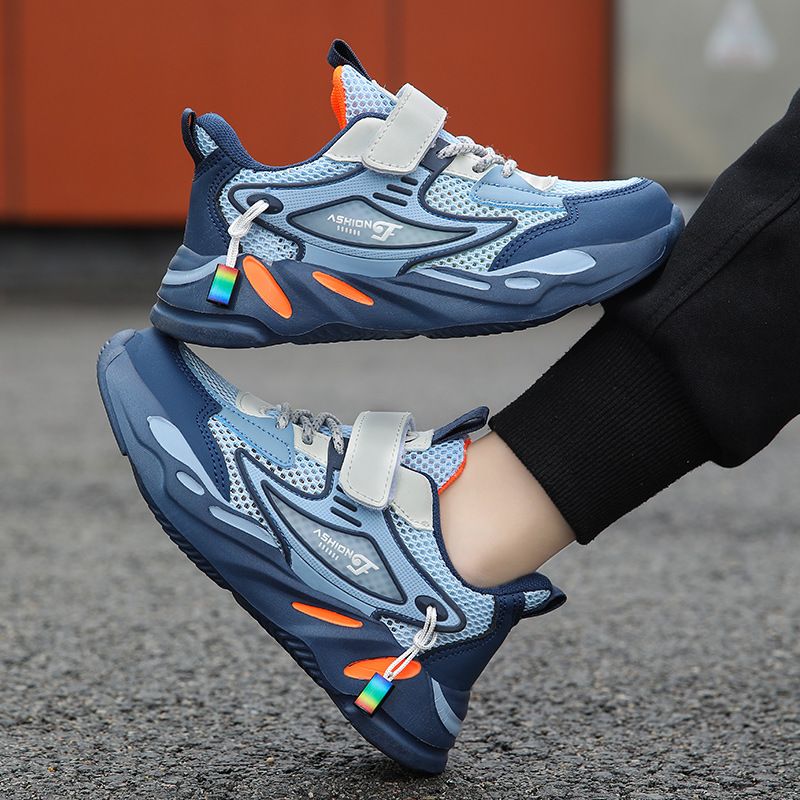 Boys' Sneakers Running Shoes CuHK Kids' Net Leather Casual Shoes_vogvips.com