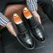 Formal Platform Elevating Leather Shoes Men's Lace-up Groom Wedding Shoes_vogvips.com