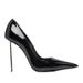 High Heels Black Patent Leather Gold Thin New Arrival Socialite Women Shallow Mouth Pointed Toe Small Single_vogvips.com