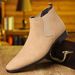 Cross-border Large Size 47-48 Men's Casual Leather Shoes, High-top, High-end Pointed Toe Shoes For Outdoor Wear_vogvips.com