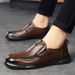 Euro Step Men's Autumn New Business Casual Shoes Genuine Leather Formal Soft Sole Breathable Non-Slip Slip-On Loafers_vogvips.com