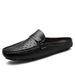 Genuine Leather Bag Top Half For Men, Breathable Outdoor Slippers With One Foot, No Heel, Lazy Sandals, New Summer_vogvips.com