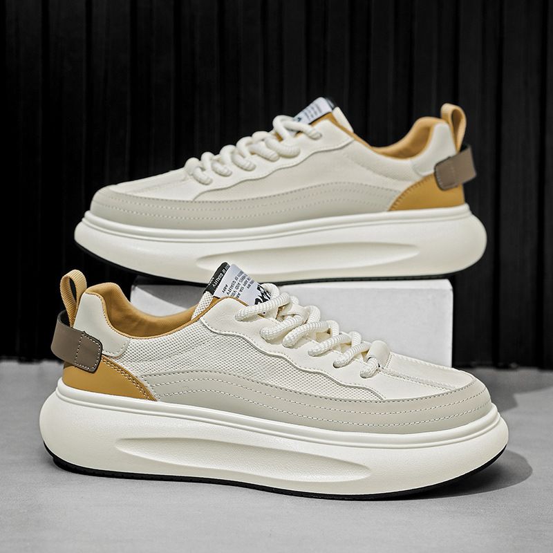 Men's Mesh Breathable Skate Shoes Korean Style Versatile Casual Sneakers Hot Selling Trendy Comfortable Lightweight Fashion Shoes_vogvips.com