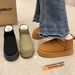 Thick-Soled Snow Boots Women, Winter Outdoor Wear 2025 New Style, Fleece-Lined, Thickened, Waterproof, Windproof,_vogvips.com