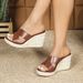 Women's Summer Wedge Sandals High Heels Platform Straw Rope Soles Fashion Ladies Footwear_vogvips.com