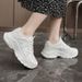 New Style Dad For 2024 Spring Summer Breathable Mesh White Sneakers Women Height Increasing Thick Sole Versatile Sports_vogvips.com