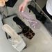 Gentle Purple Open-Toe Square Toe High Heels Cross Strap Thin Heel Fairy Style Elegant Sandals_vogvips.com