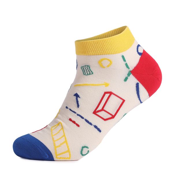 Casual hipster socks socks math men's socks Cotton socks men's socks short tube boat socks_vogvips.com