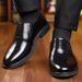 Men's Genuine Leather Business Casual Shoes - Breathable Slip-On Dress Shoes For Office, Wedding & Daily Wear, Sizes 38-44 Versatile Wedding Shoes_vogvips.com