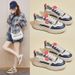 2026 Spring New White Sneakers Korean Version Ins Style For Female Students Thick-Soled Height-Increasing Sports Casual_vogvips.com