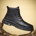 European Warm Series Men's Martin Spring Autumn High-top Leather Waterproof Boots British Fashion Thick-soled Non-slip Casual Shoes Trendy_vogvips.com