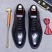 Oxskin leather business dress handmade Oxford wedding shoes men's English lace-up casual inner height shoes for men_vogvips.com